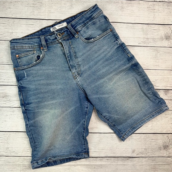 Zara Shorts Zara Man Denimwear Dnwr Mens Denim Jean Shorts With